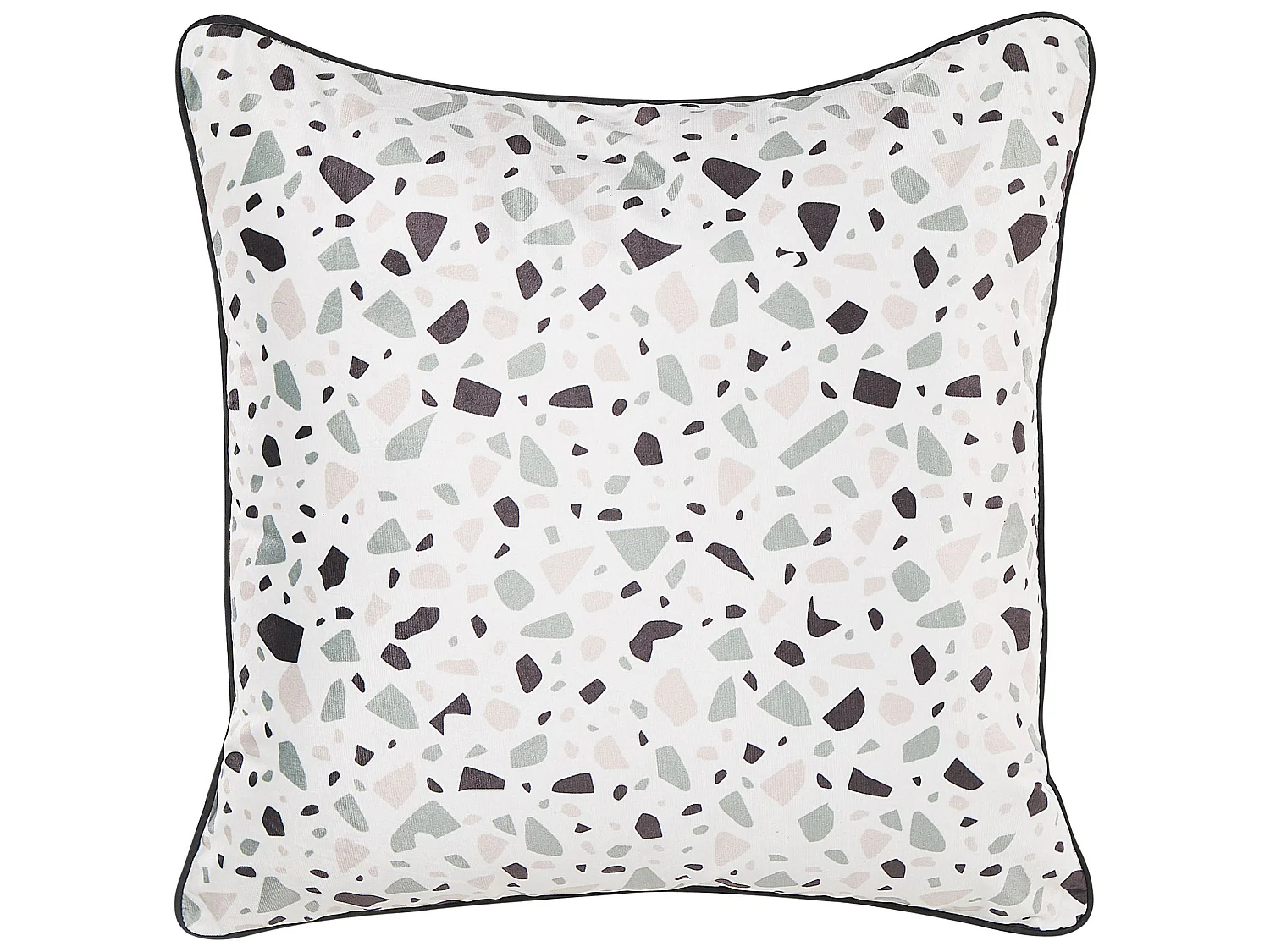 Conjunto de 2 almofadas decorativas LAVENDER Veludo 45 x 45 cm Branco Efeito terrazzo