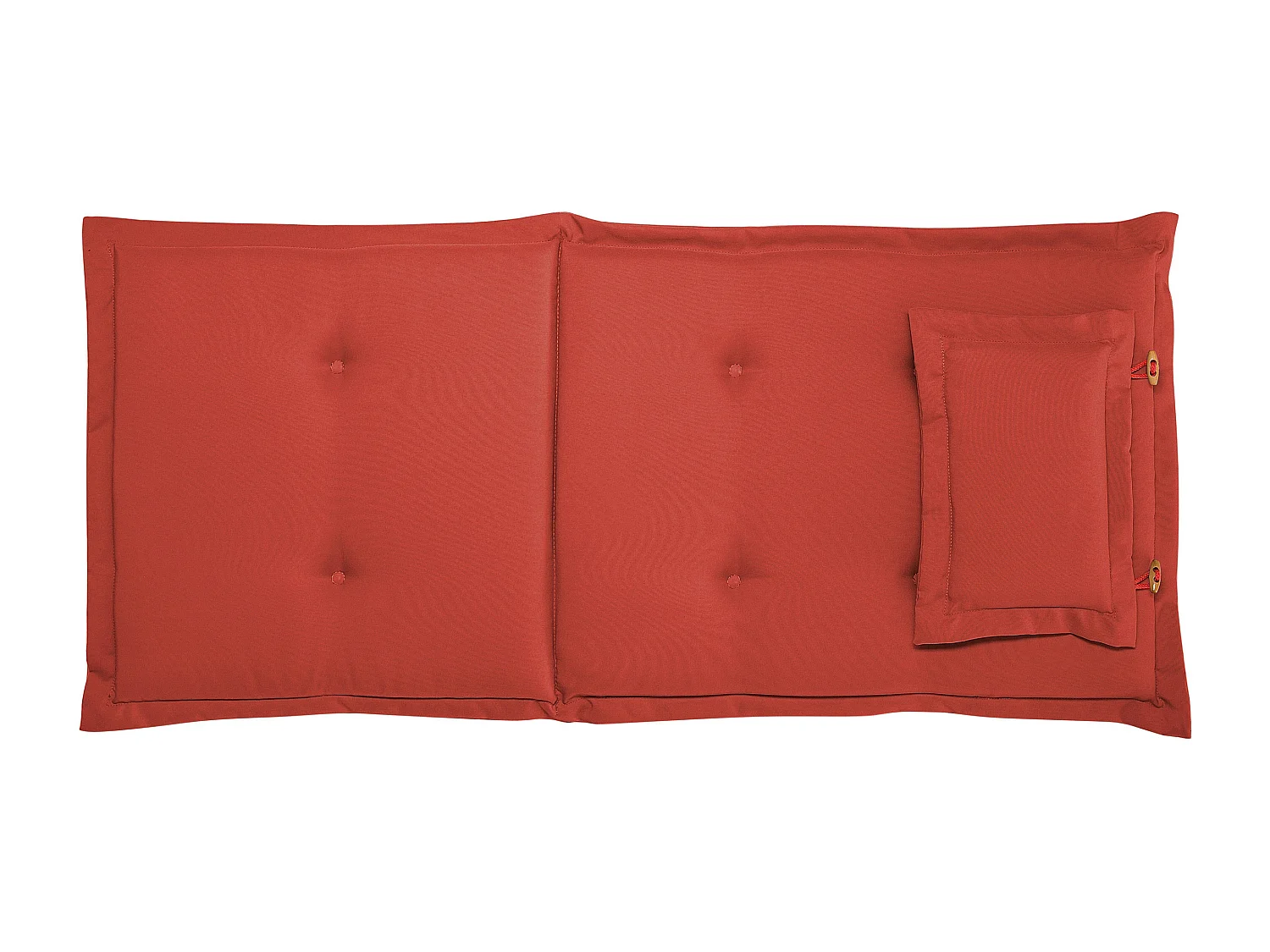 Set di 8 Cuscini Schiena/Seduta MAUI 40 x 54 cm Rosso scuro