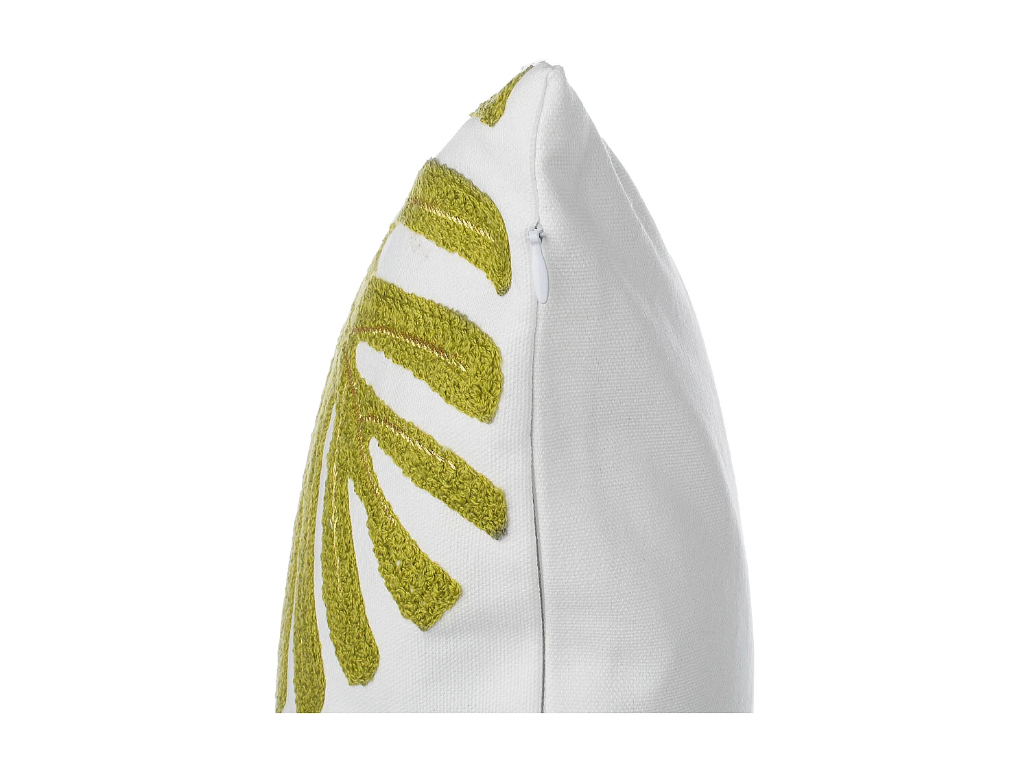 Set van 2 decoratieve kussens ZENOBIA Katoen 45 x 45 cm Donkergroen Bladpatroon