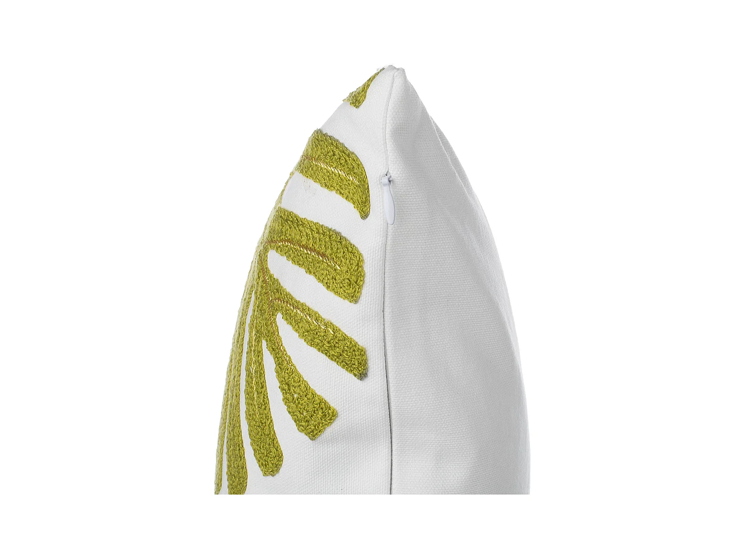 Set van 2 decoratieve kussens ZENOBIA Katoen 45 x 45 cm Donkergroen Bladpatroon