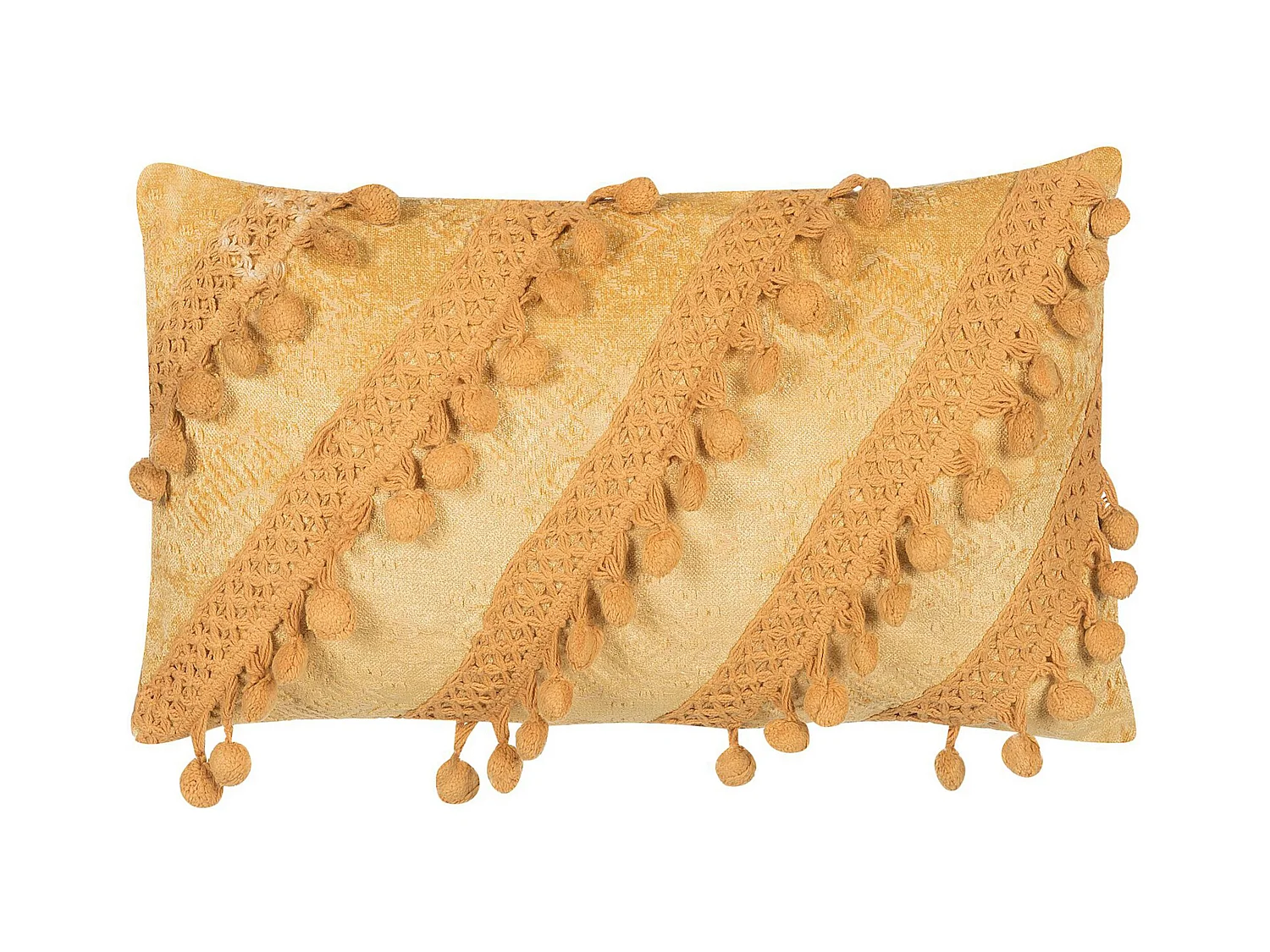 Coussin AYROOR 30 x 50 cm Moutarde Motif géométrique