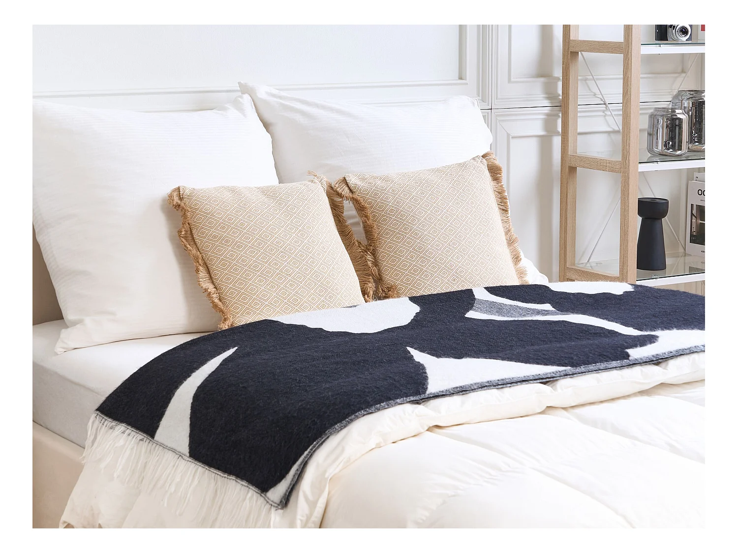 Zestaw 2 poduszek dekoracyjnych LONAR 45 x 45 cm Piaskowy