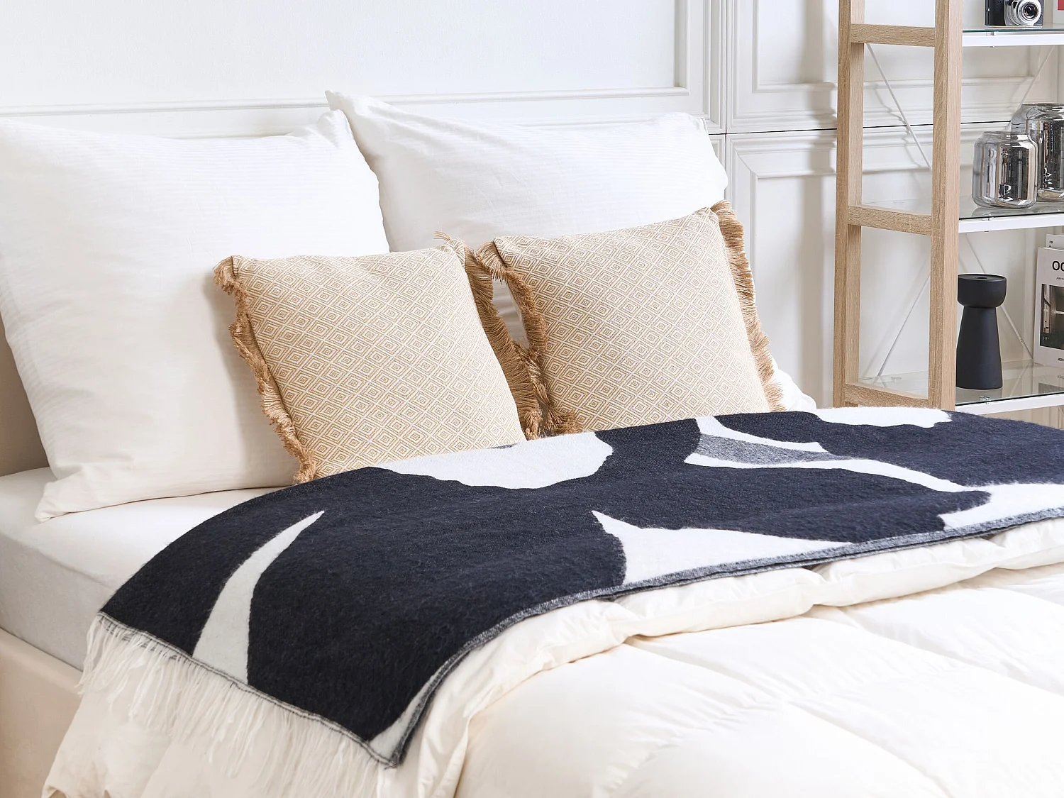 Set van 2 decoratieve kussens LONAR 45 x 45 cm Zandbeige