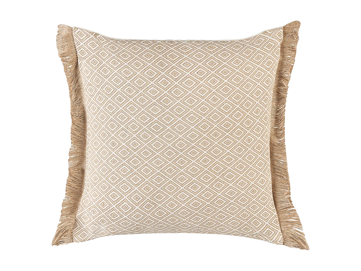 Lot de 2 coussins décoratifs LONAR 45 x 45 cm Beige sable