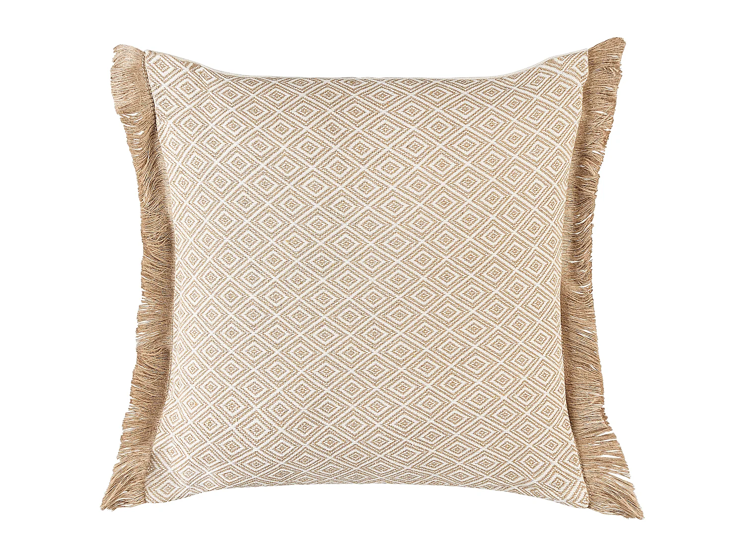 Set of 2 Decorative Cushions LONAR 45 x 45 cm Sand Beige