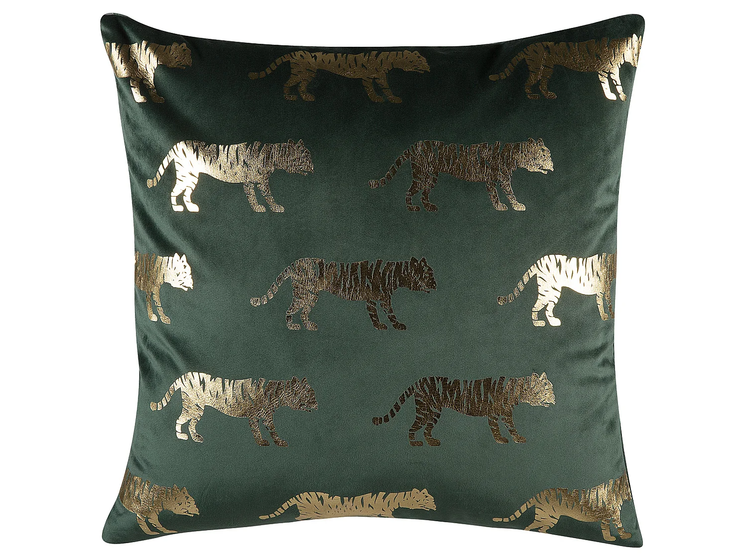 Set van 2 decoratieve kussens BLUEBELL Fluweel 45 x 45 cm Donkergroen Dierenprint