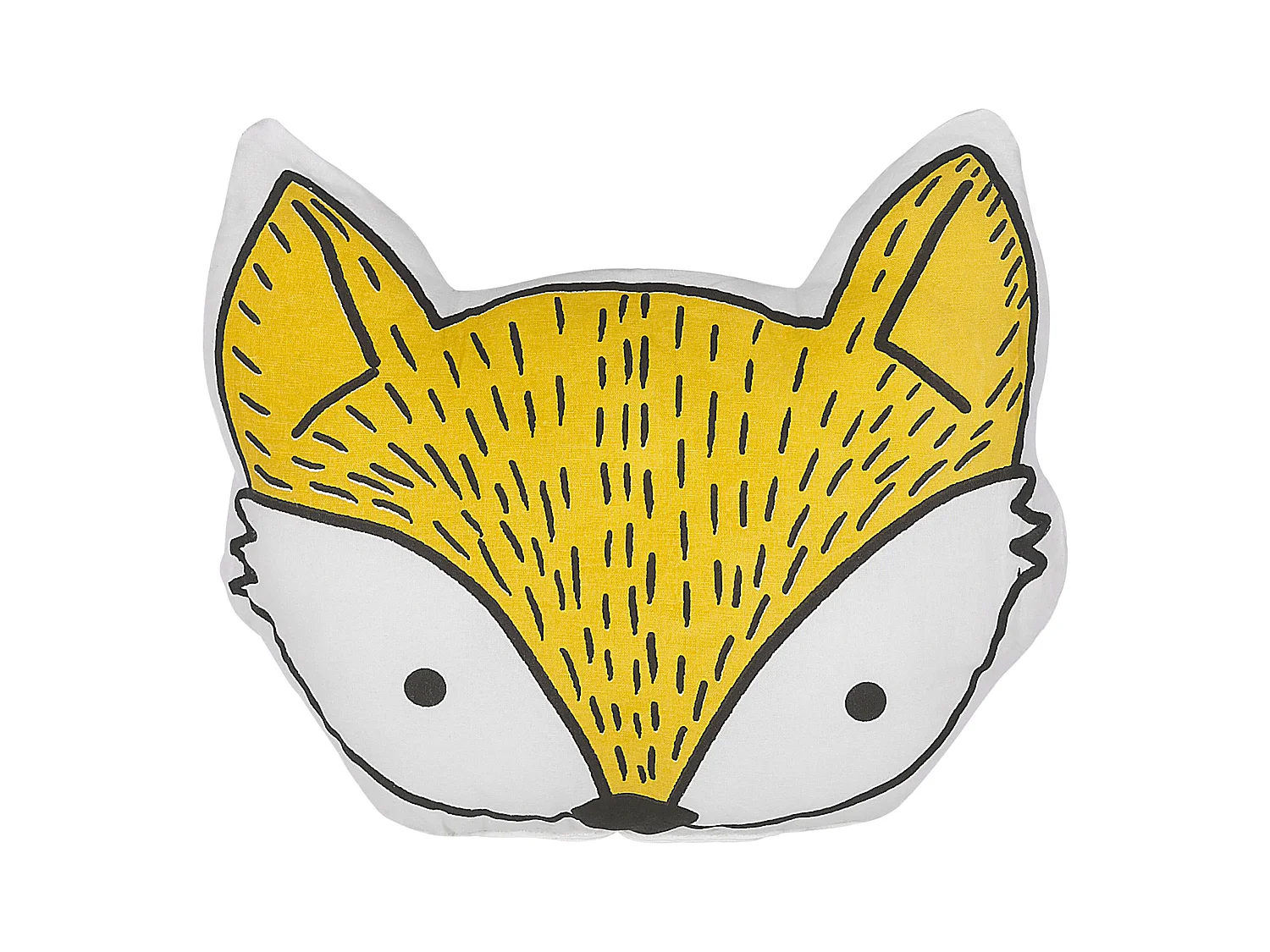 Coussin VADODARA Coton 50 x 40 cm Jaune Renard