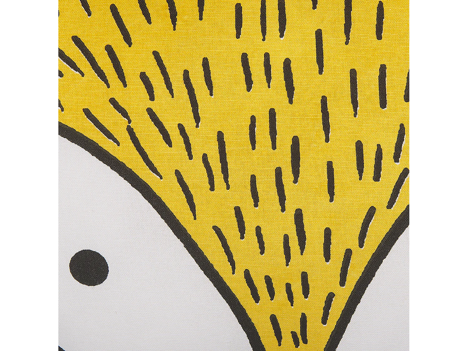 Cuscino con stampa di volpe 50 x 40 cm giallo VADODARA