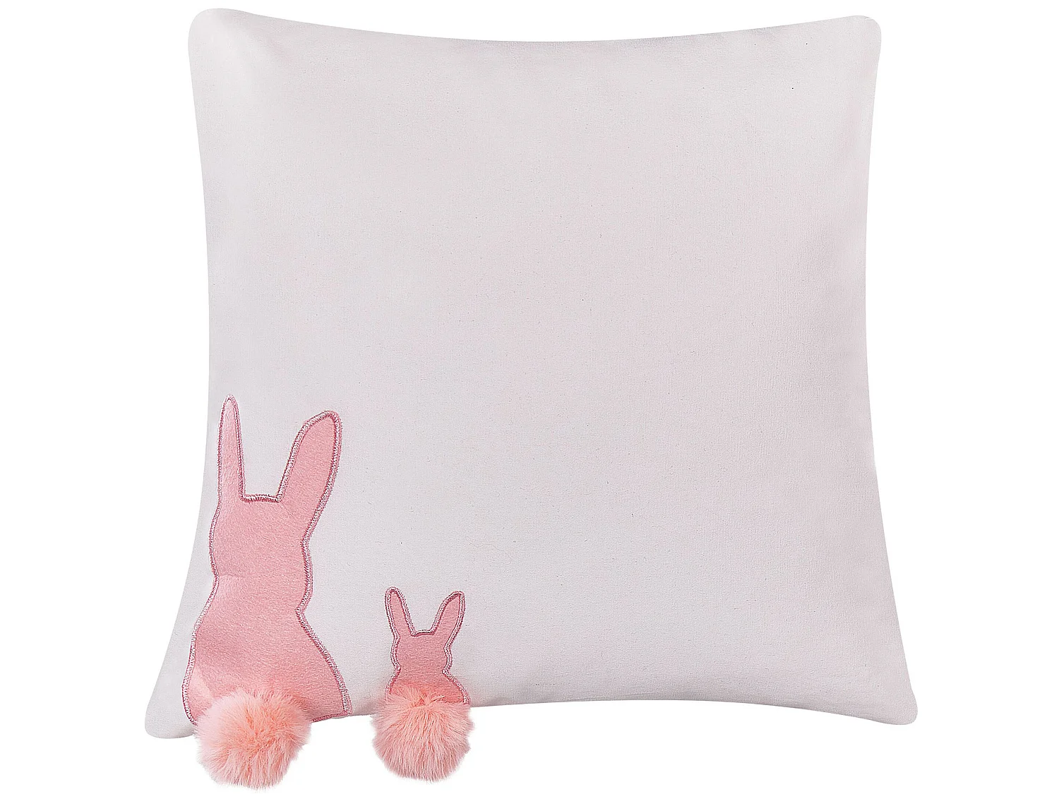 Set of 2 Decorative Cushions PHLOX Cotton 45 x 45 cm White