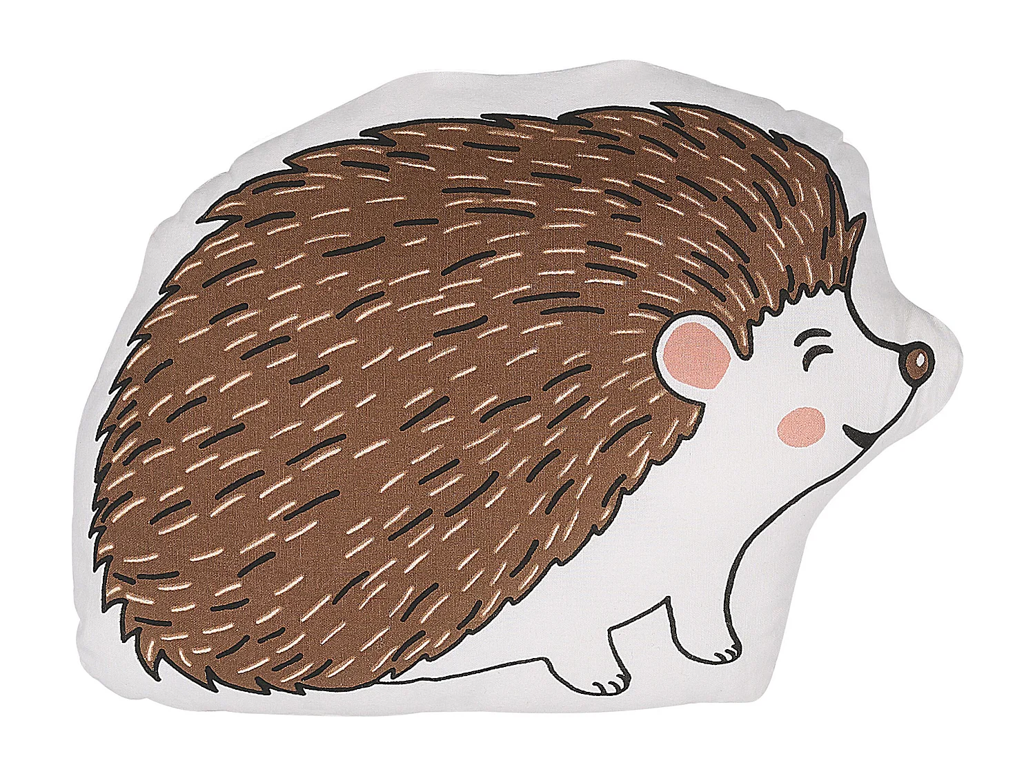 Lot de 2 coussins décoratifs hérissons marron 46 x 36 cm BENAGULRU