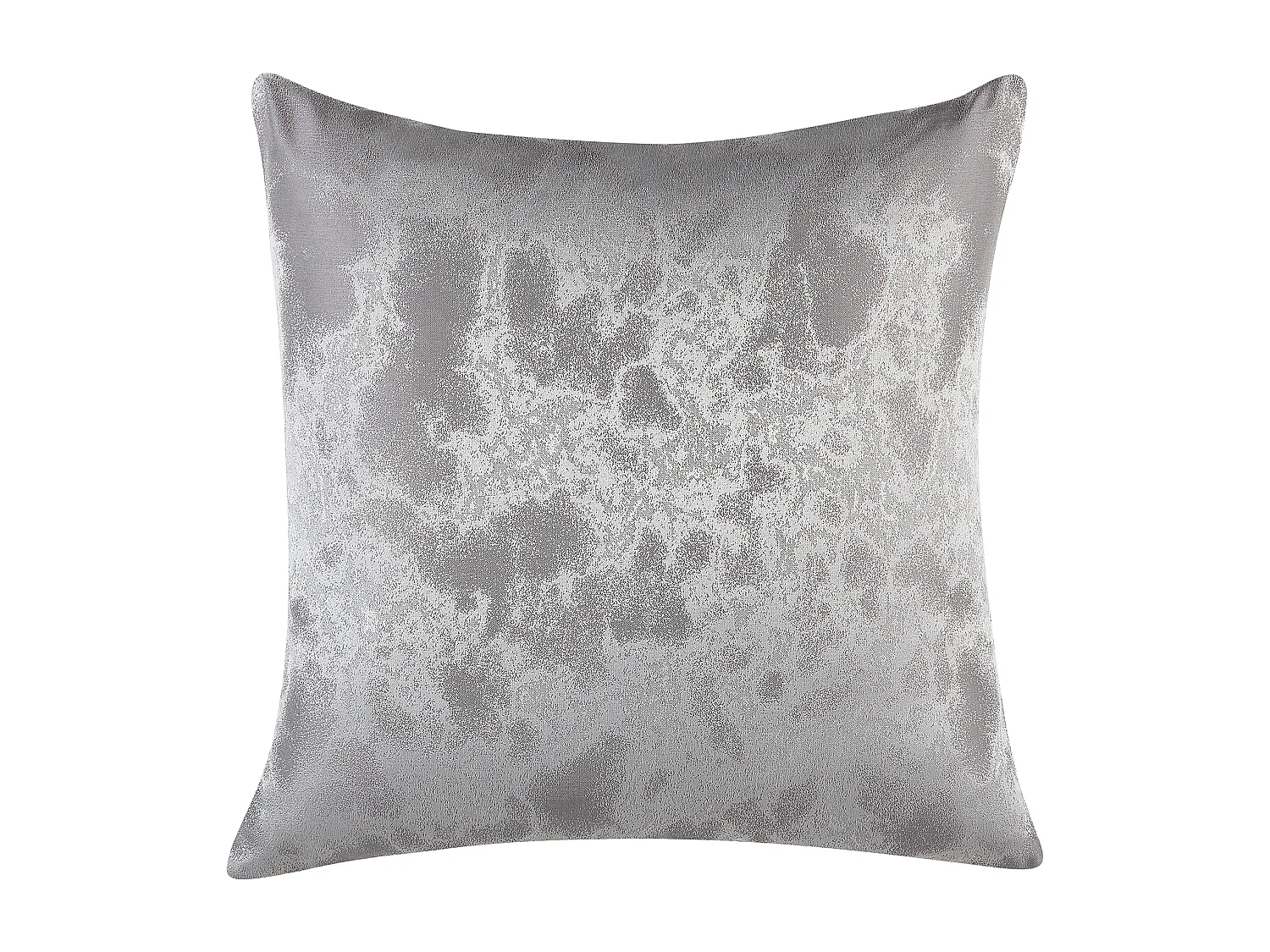 Conjunto de 2 cojines decorativos CASSIA 45 x 45 cm Gris Patrón geométrico