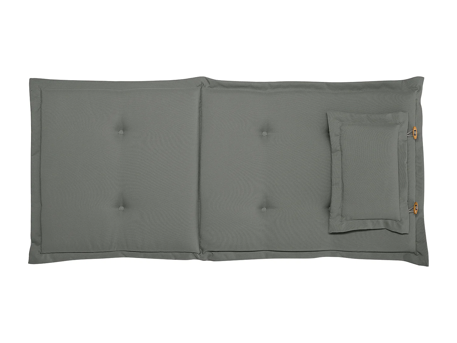 Conjunto de 2 cojines de respaldo/asiento TOSCANA 50 x 70 cm Gris