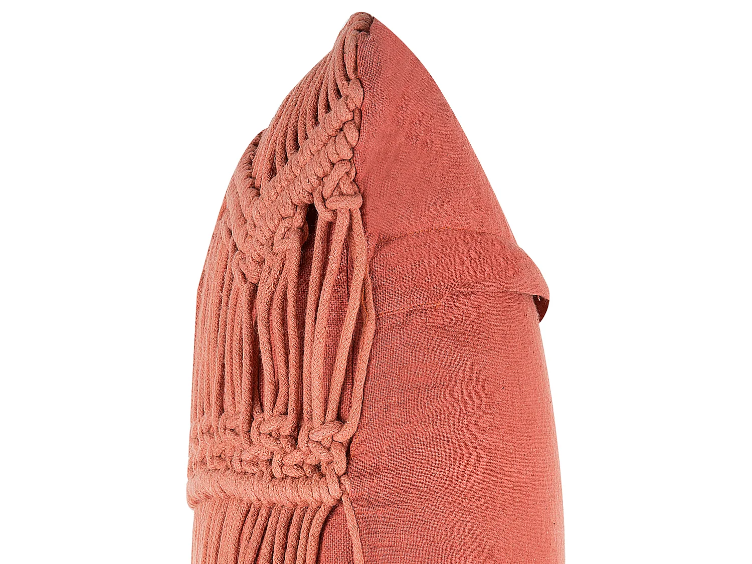 Cuscino decorativo AKKOY Cotone 45 x 45 cm Arancione Trama geometrica