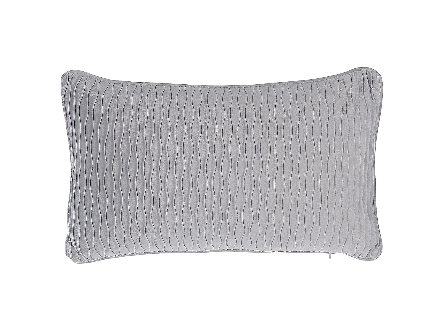 Set of 2 Decorative Cushions MOTARI Velvet 30 x 50 cm Grey Geometric Pattern