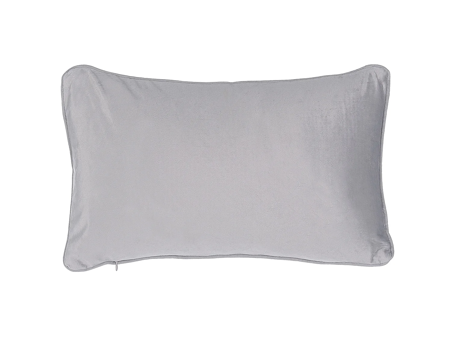 Set of 2 Decorative Cushions MOTARI Velvet 30 x 50 cm Grey Geometric Pattern