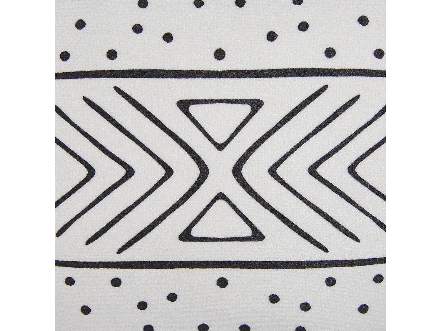 Set van 2 decoratieve kussens SCHEFFLERA Fluweel 45 x 45 cm Wit Geometrisch patroon
