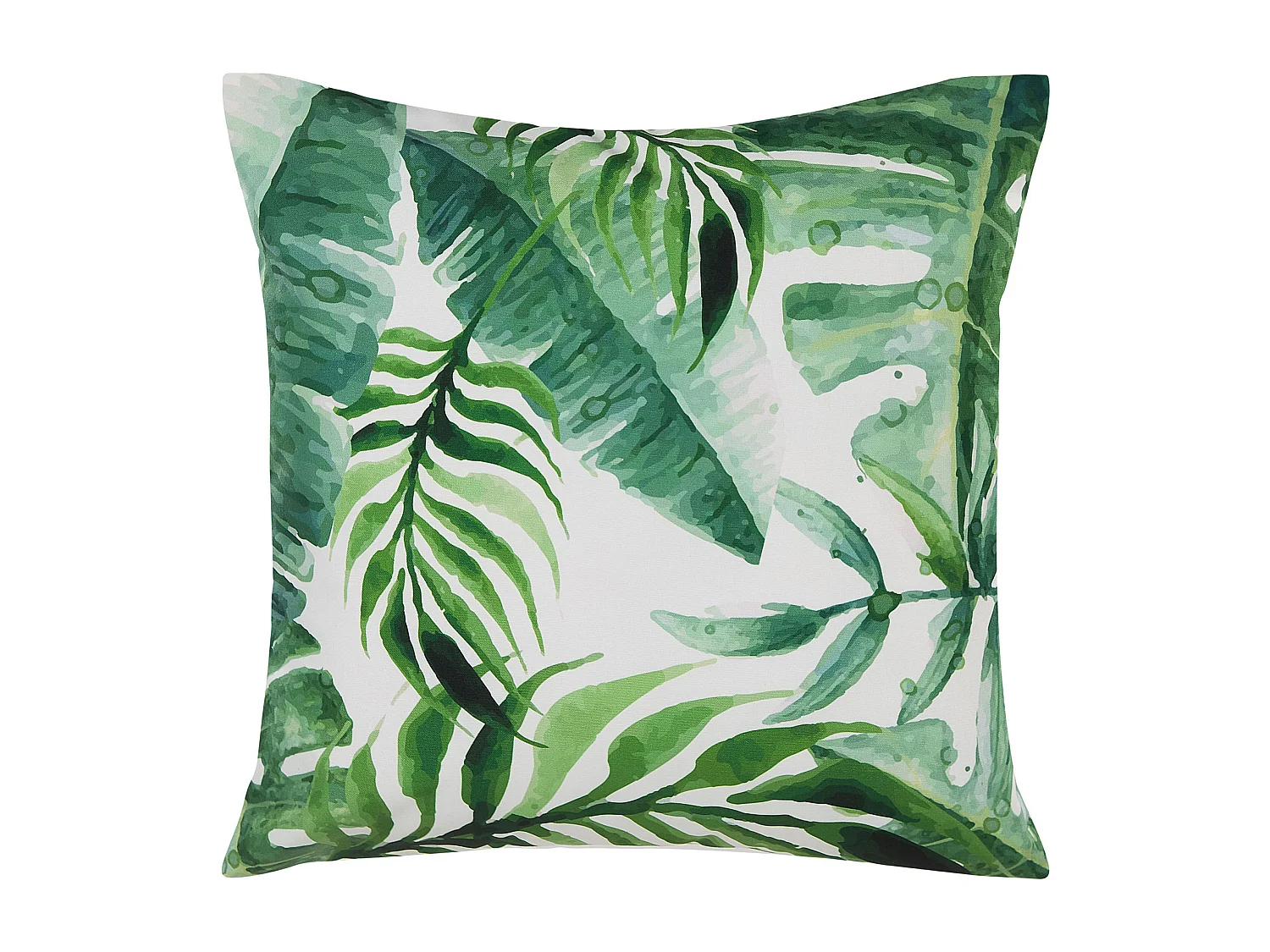 Gartenkissen 2er Set PAVELLI Pflanzenmuster 45 x 45 cm Grün