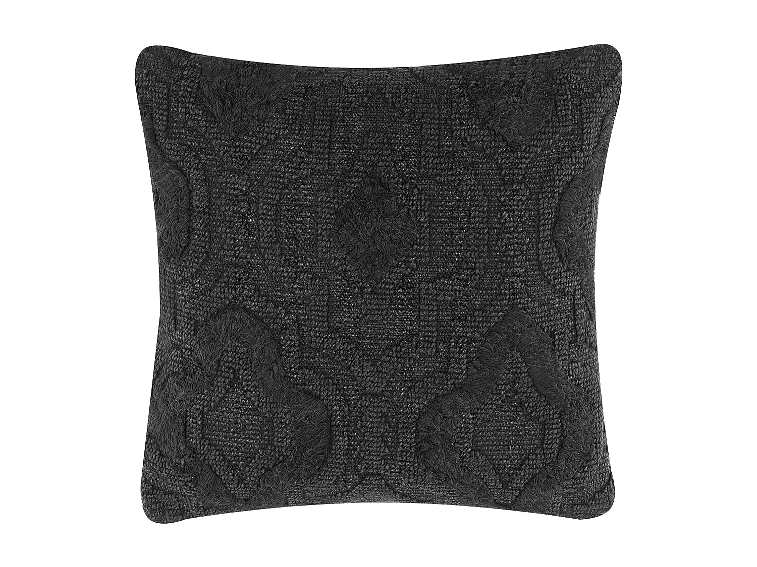 Cojín decorativo PAIKA Algodón 45 x 45 cm Gris oscuro Liso