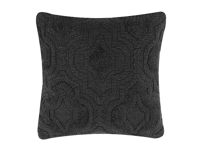 Dekokissen dunkelgrau 45 x 45 cm quadratisch Baumwolle Paika