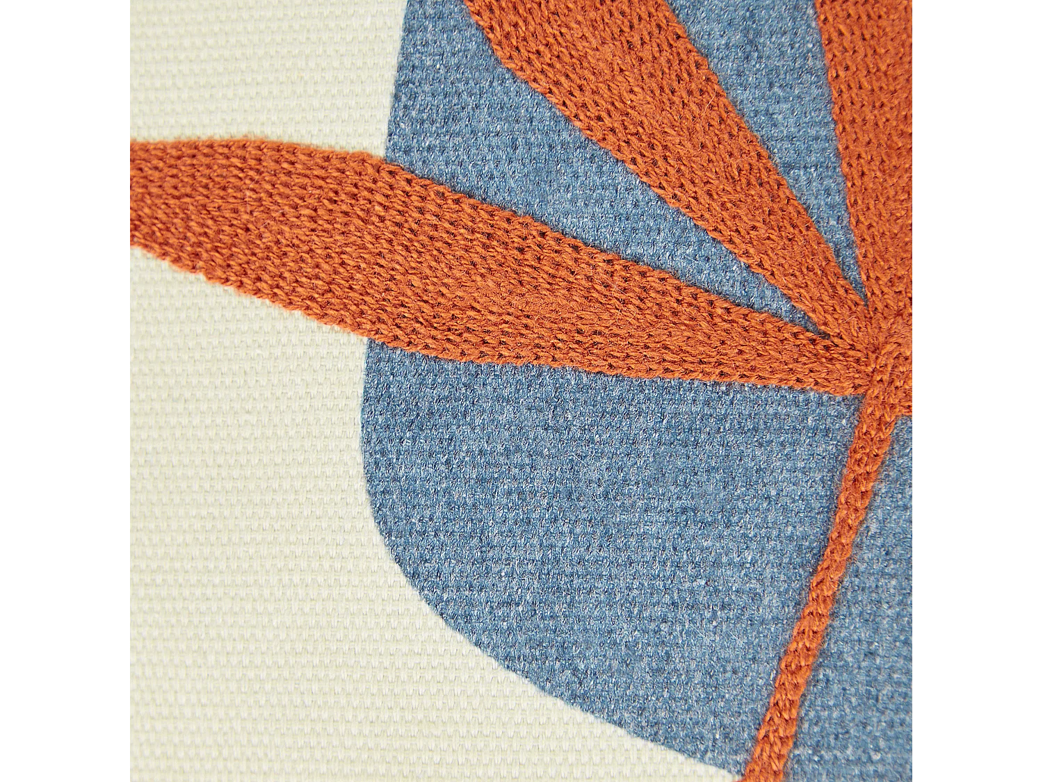 Set van 2 kussens Bladpatroon DAVALLIA 45 x 45 cm Rood