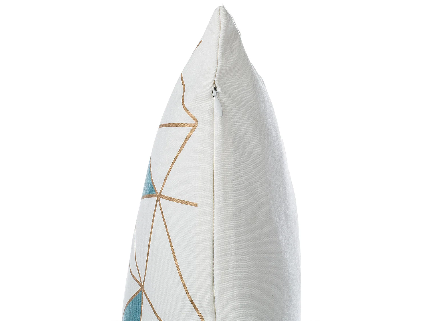 Lot de 2 coussins décoratifs CLARKIA Coton 45 x 45 cm Bleu Motif géométrique