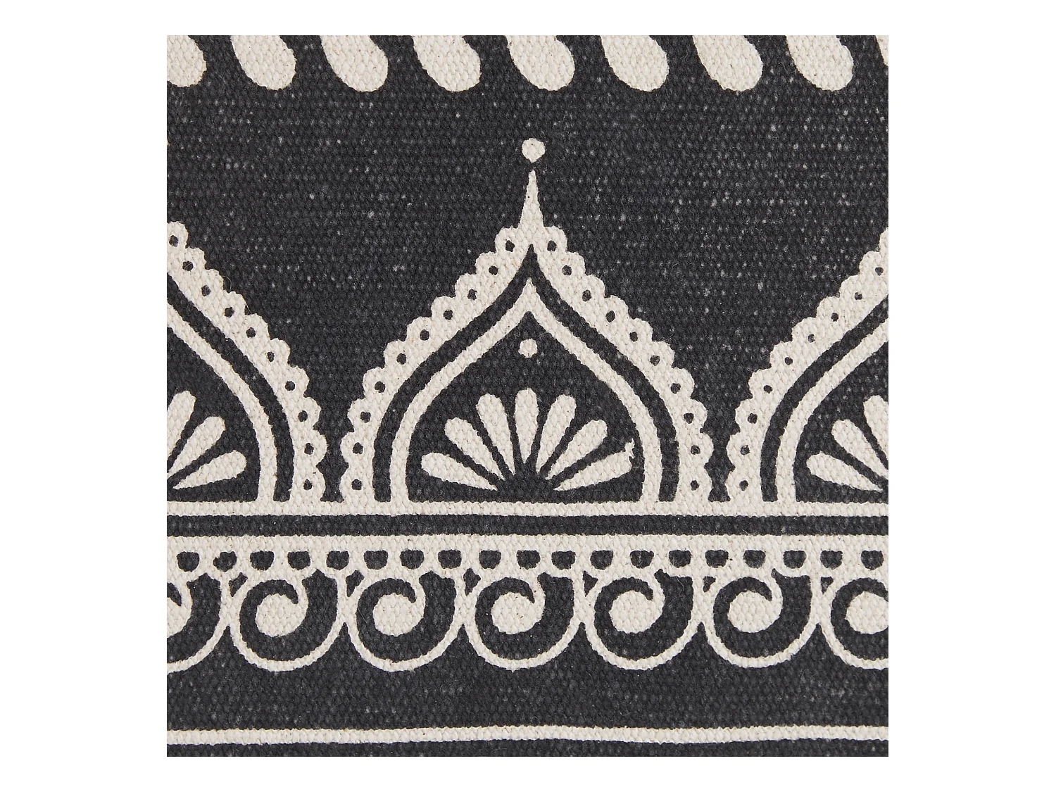 Conjunto de 2 almofadas decorativas ATABAGI Algodão 45 x 45 cm Preto Padrão oriental