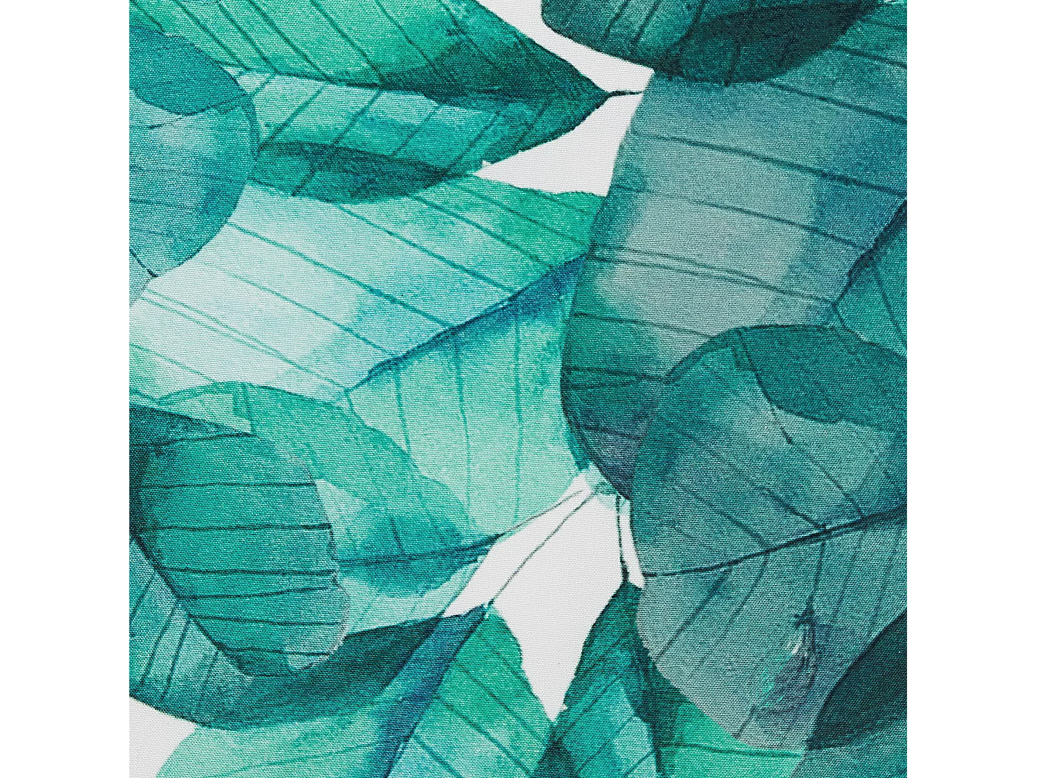 Lot de 2 coussins d'extérieur TREBBO Motif de plante 45 x 45 cm Bleu paon