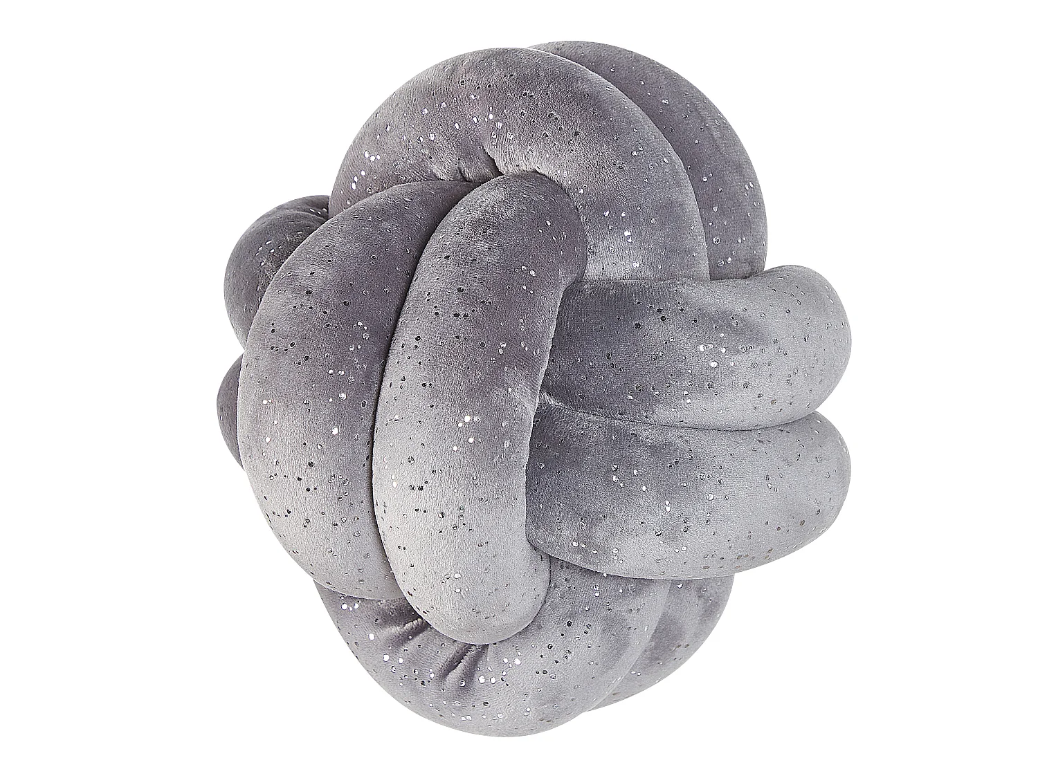 Coussin MALNI Velours 20 x 20 cm Gris Unicolore