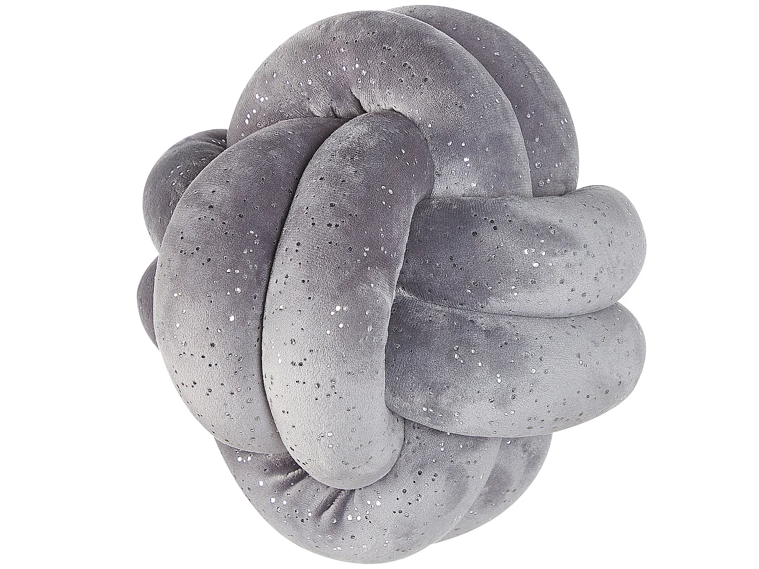 Coussin MALNI Velours 20 x 20 cm Gris Unicolore