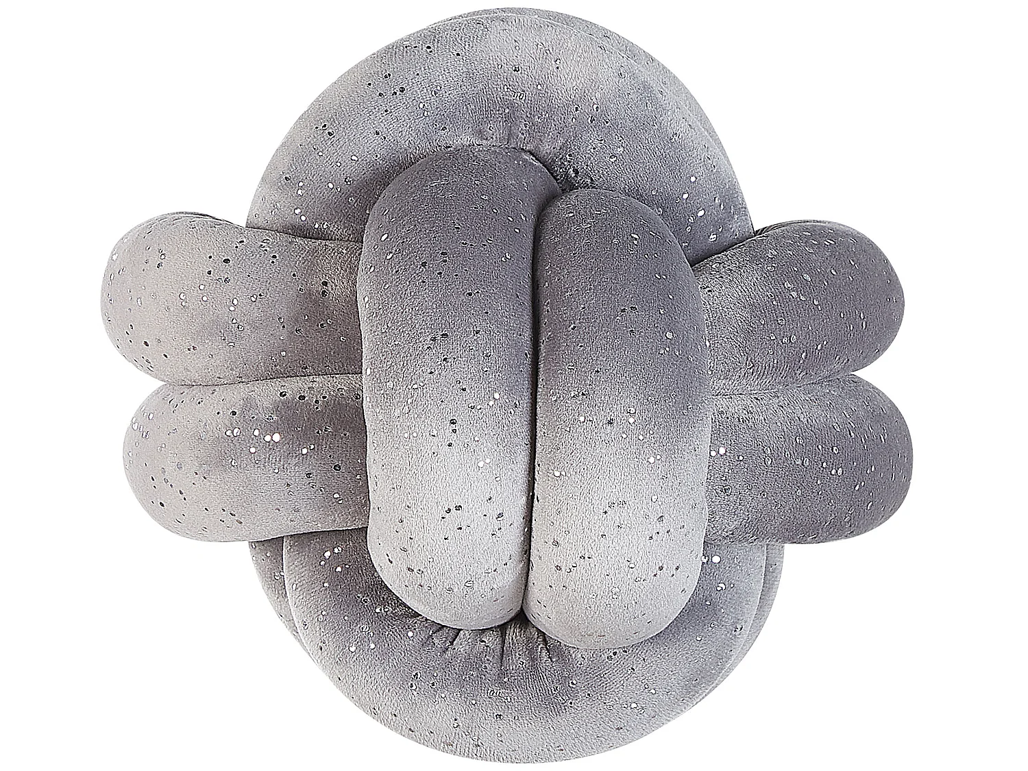 Coussin MALNI Velours 20 x 20 cm Gris Unicolore