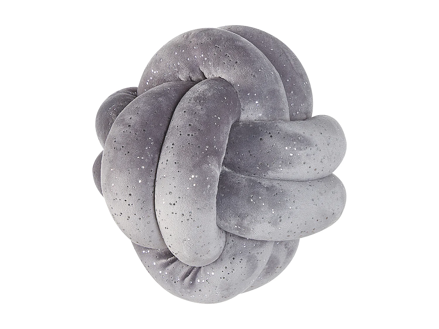 Coussin MALNI Velours 20 x 20 cm Gris Unicolore
