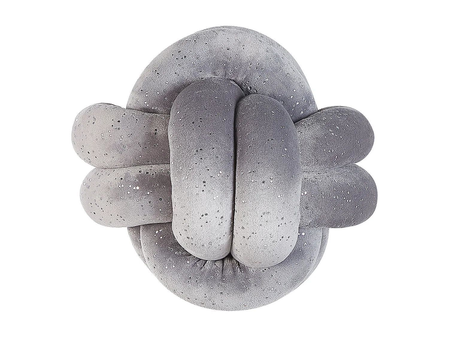 Coussin MALNI Velours 20 x 20 cm Gris Unicolore