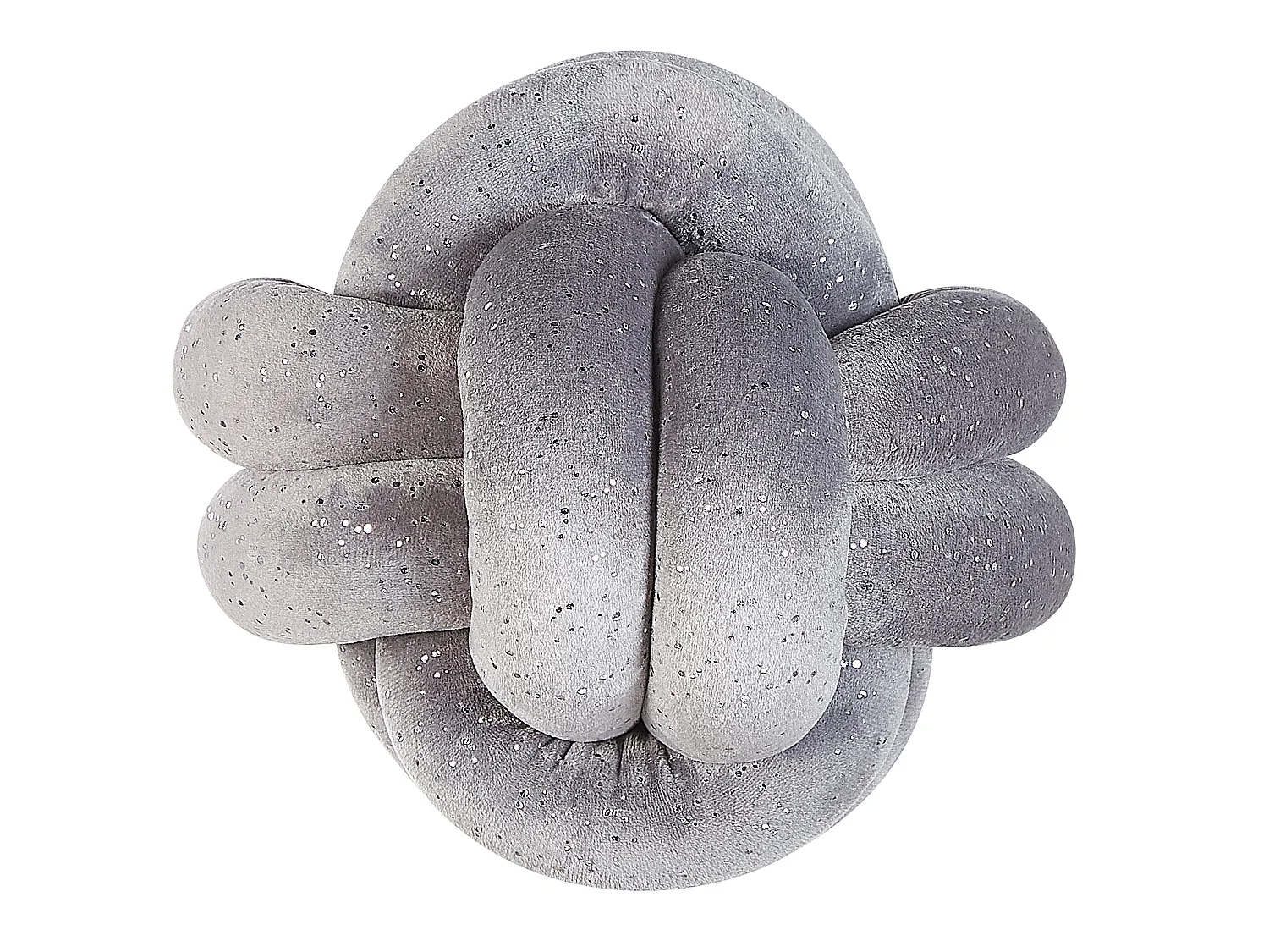 Dekokissen MALNI Samtstoff 20 x 20 cm Grau Ohne Muster