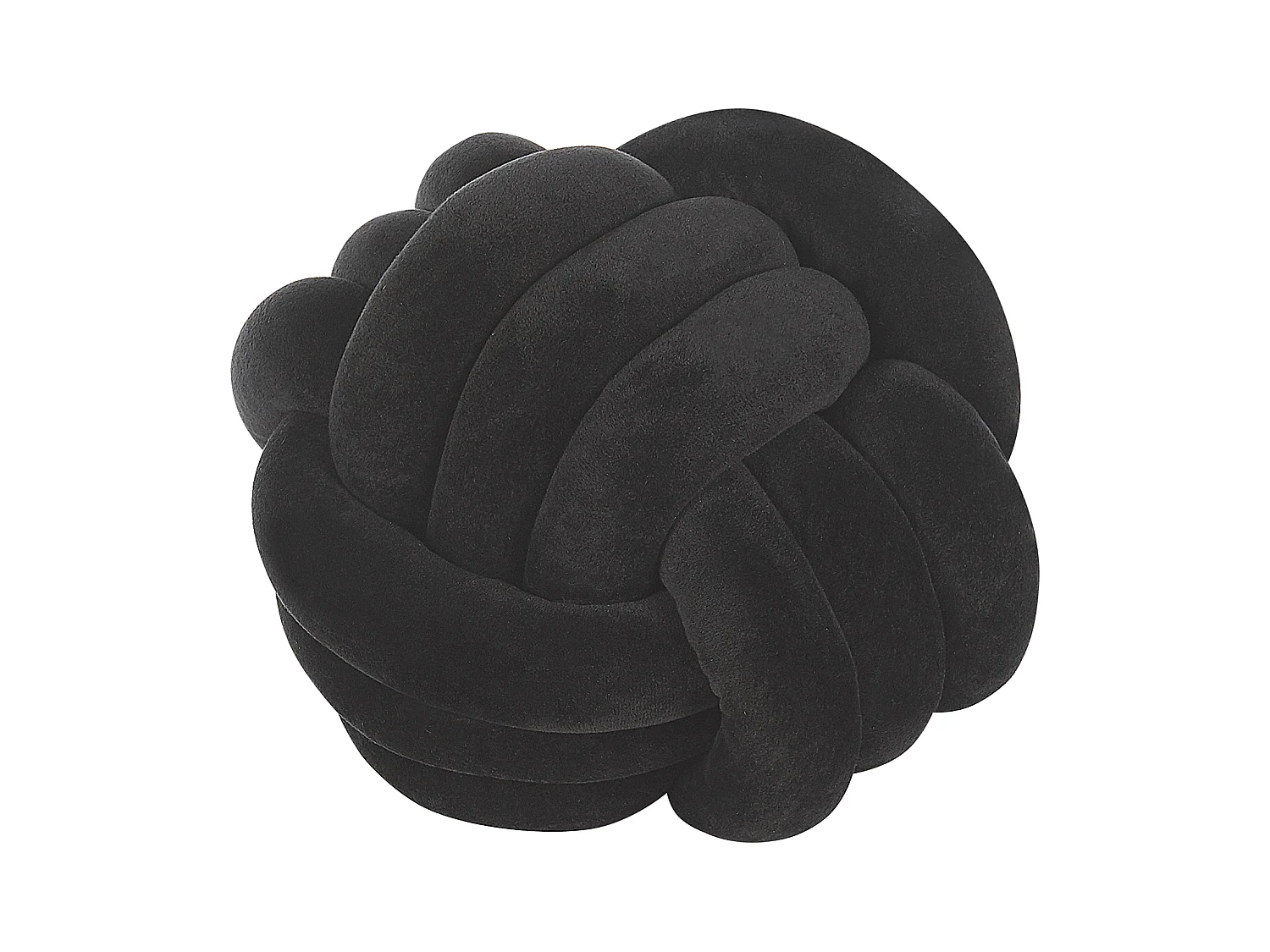 Coussin MALNI Velours 30 x 30 cm Noir Unicolore