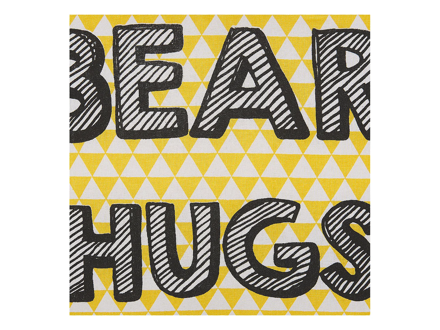 Dekokissen gelb mit Aufschrift 40 x 40 cm RADZKOT