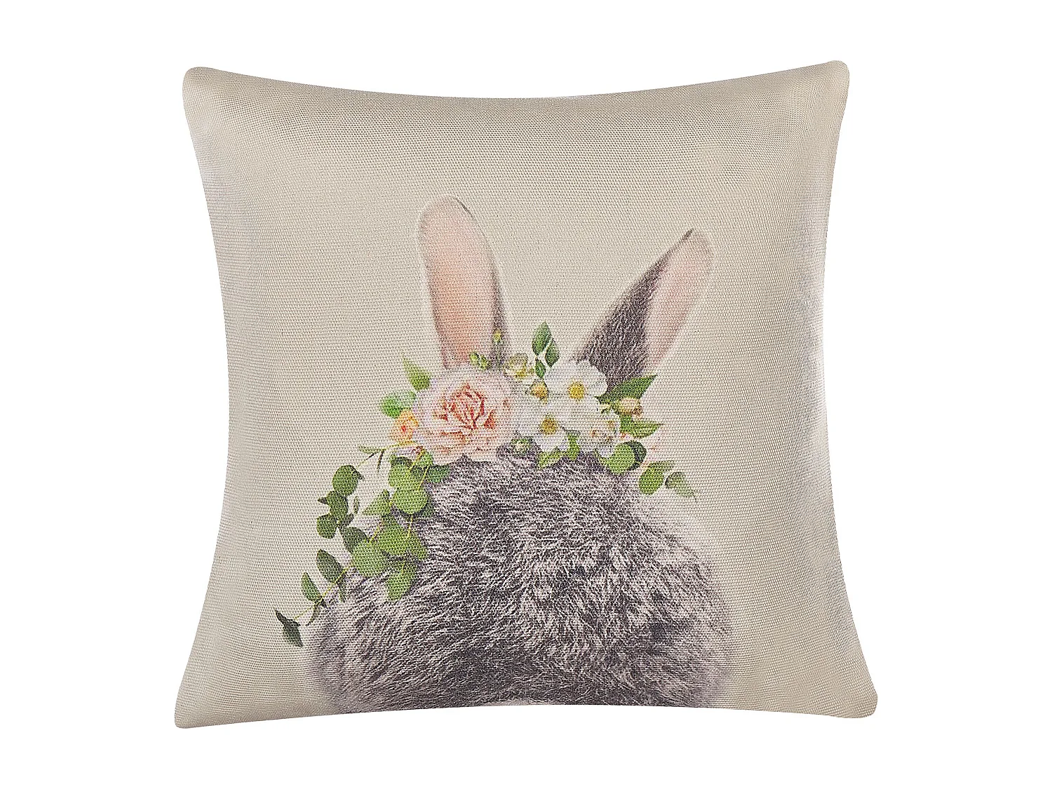 Conjunto de 2 almofadas multicolor com motivo de coelho 45 x 45 cm FATSIA