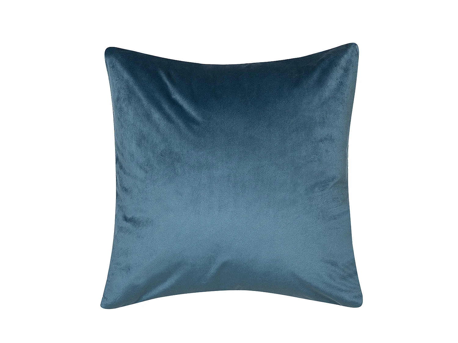 Lot de 2 coussins décoratifs GARDENIA Velours 45 x 45 cm Bleu Motif abstrait