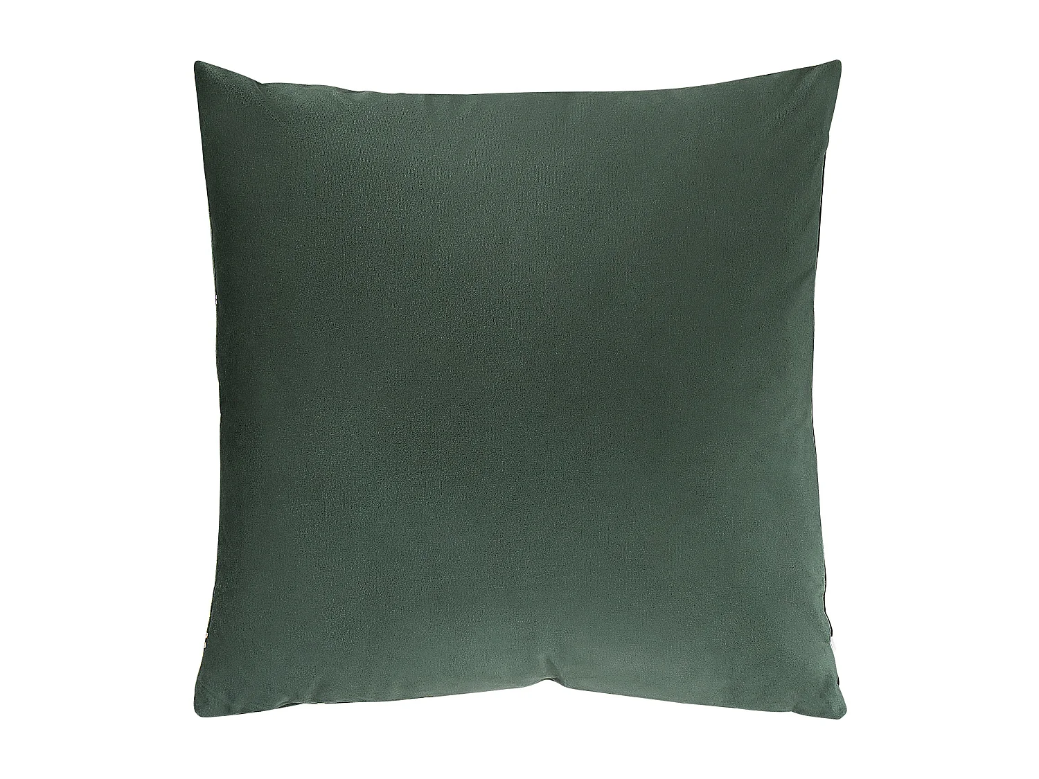 Lot de 2 coussins décoratifs ALYSSUM Velours 45 x 45 cm Vert foncé Motif de treillis
