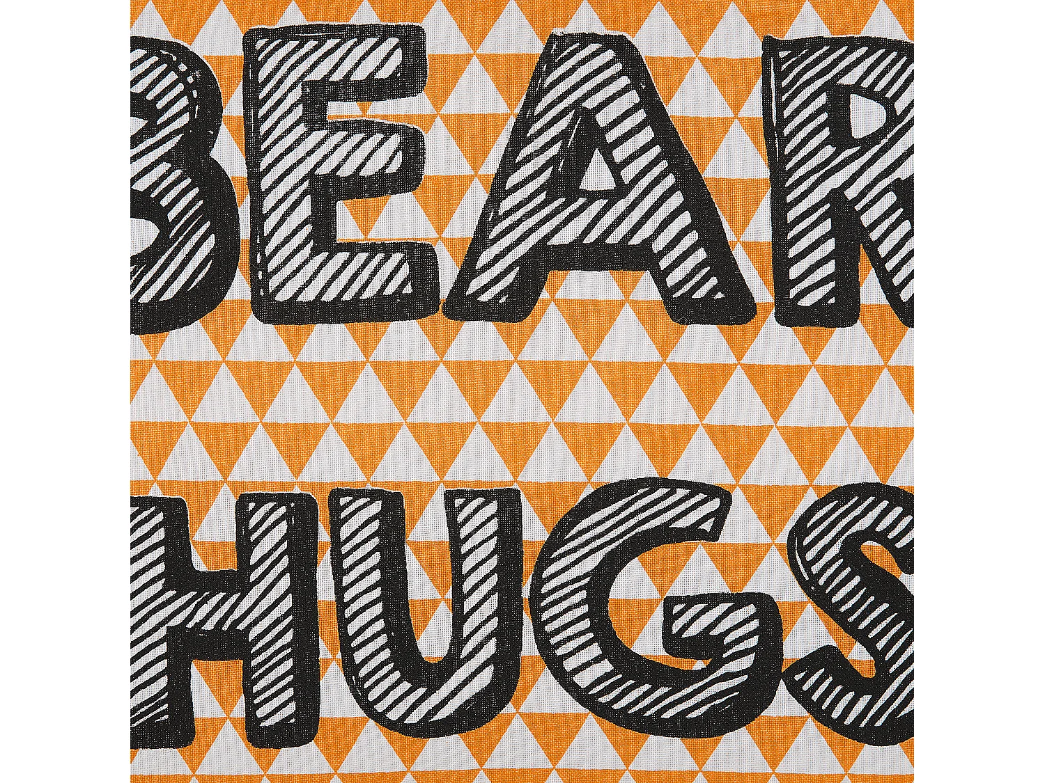 Bawełniana poduszka dla dzieci z nadrukiem 40 x 40 cm pomarańczowa RADZKOT