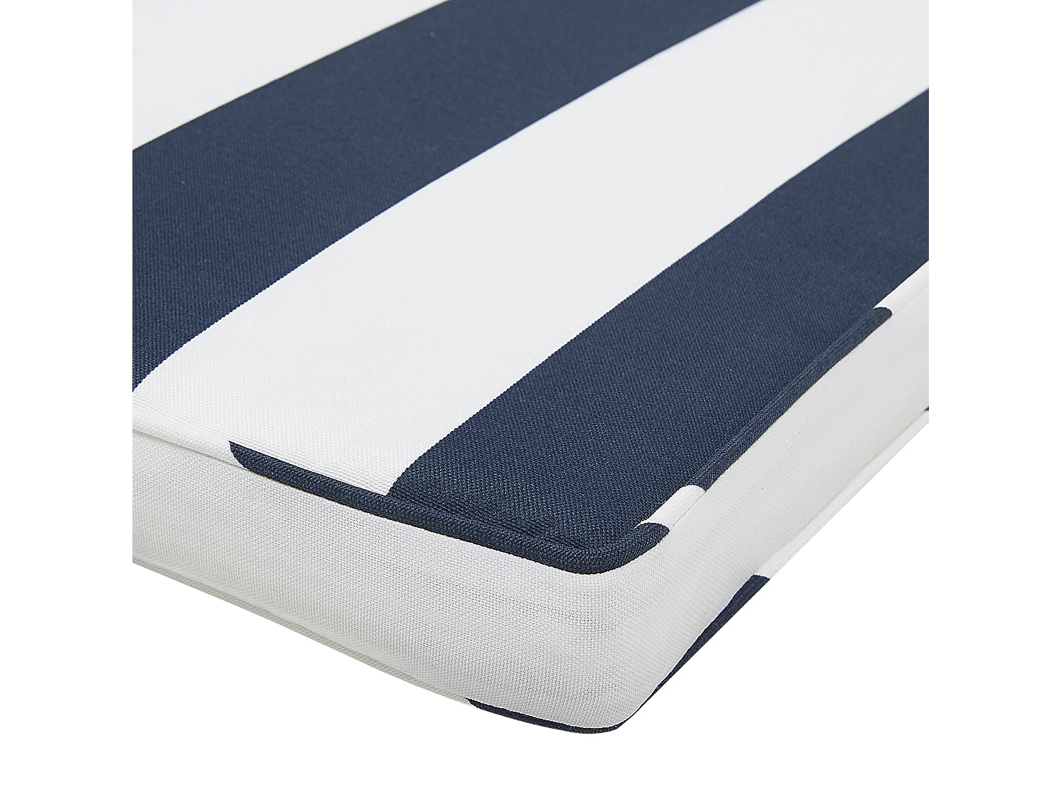 Modernes Set mit 8 Sitzkissen in Marineblau und Weiß für Gartenstuhl Sassari