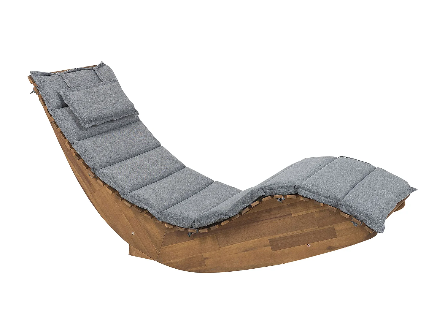 Auflage für Gartenliege BRESCIA Polyester 180x60x5 Grau Rechteckig UV-beständig