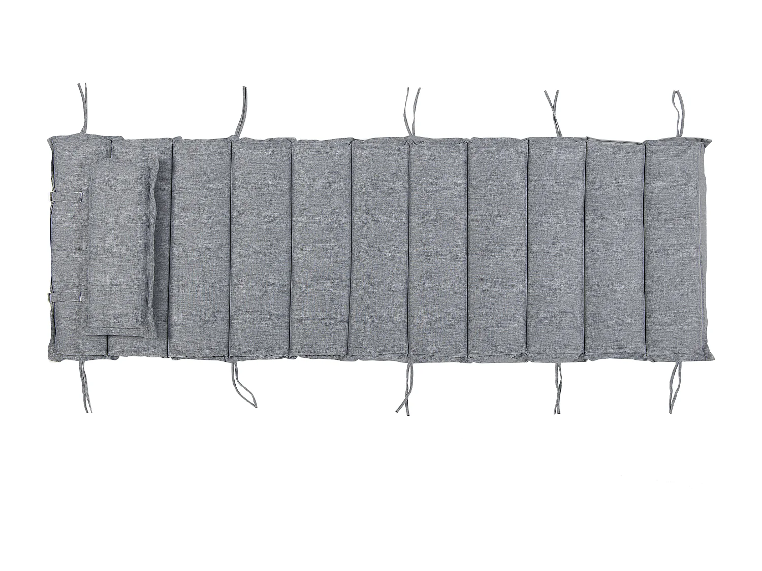 Auflage für Gartenliege BRESCIA Polyester 180x60x5 Grau Rechteckig UV-beständig