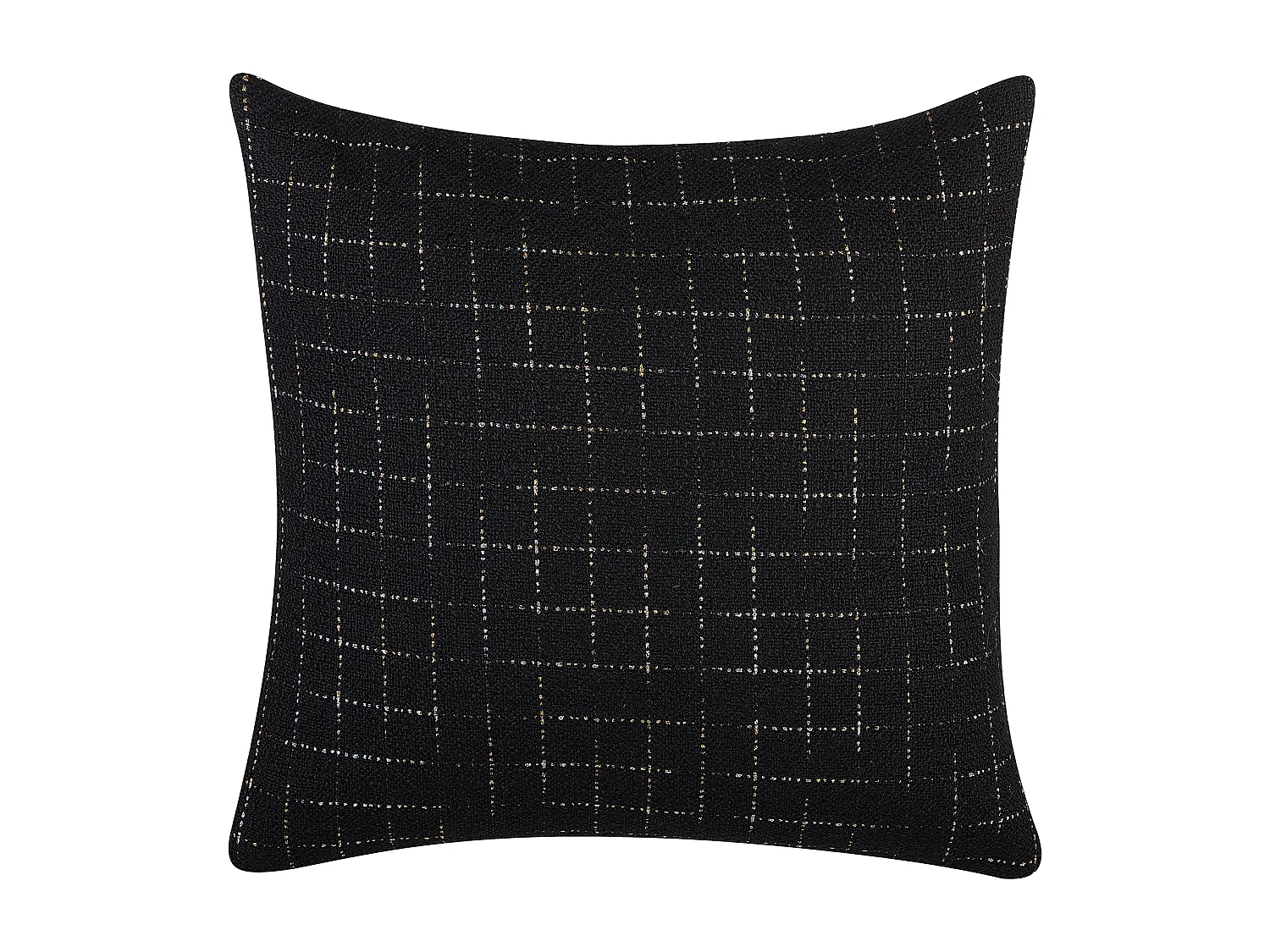 Lot de 2 coussins décoratifs BELLFLOWER 45 x 45 cm Noir Motif géométrique