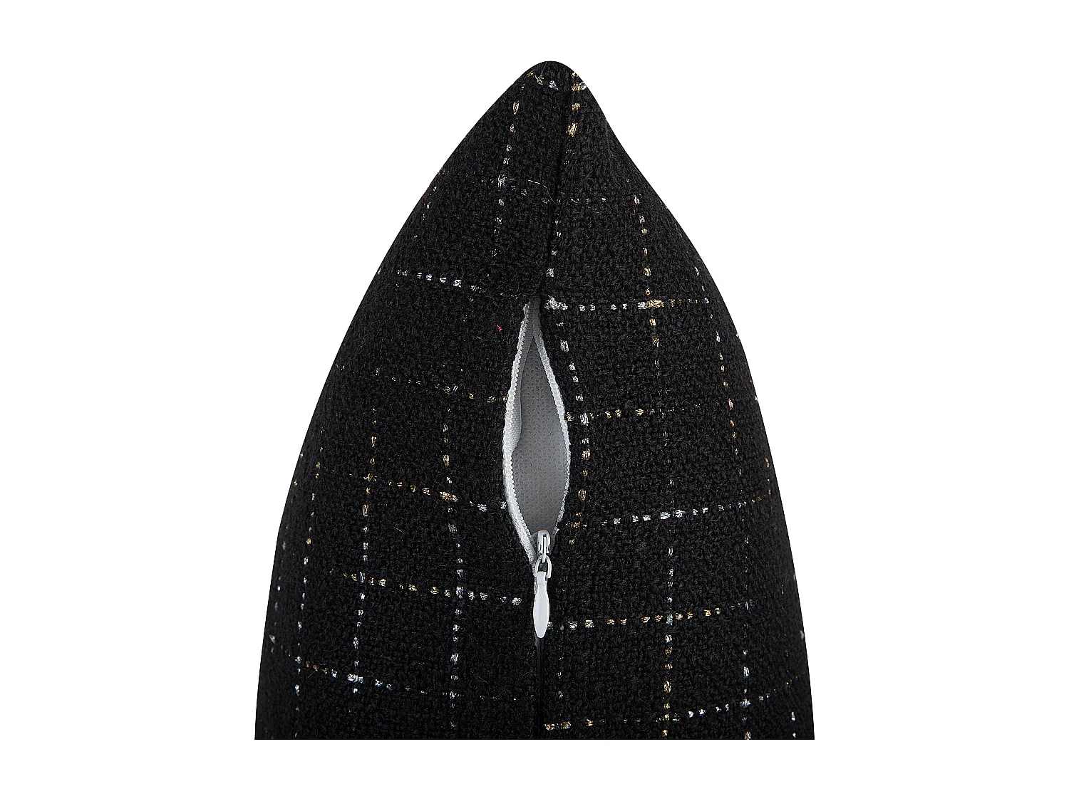 Lot de 2 coussins décoratifs BELLFLOWER 45 x 45 cm Noir Motif géométrique