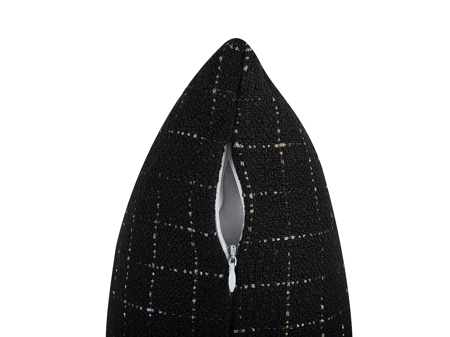 Lot de 2 coussins décoratifs BELLFLOWER 45 x 45 cm Noir Motif géométrique