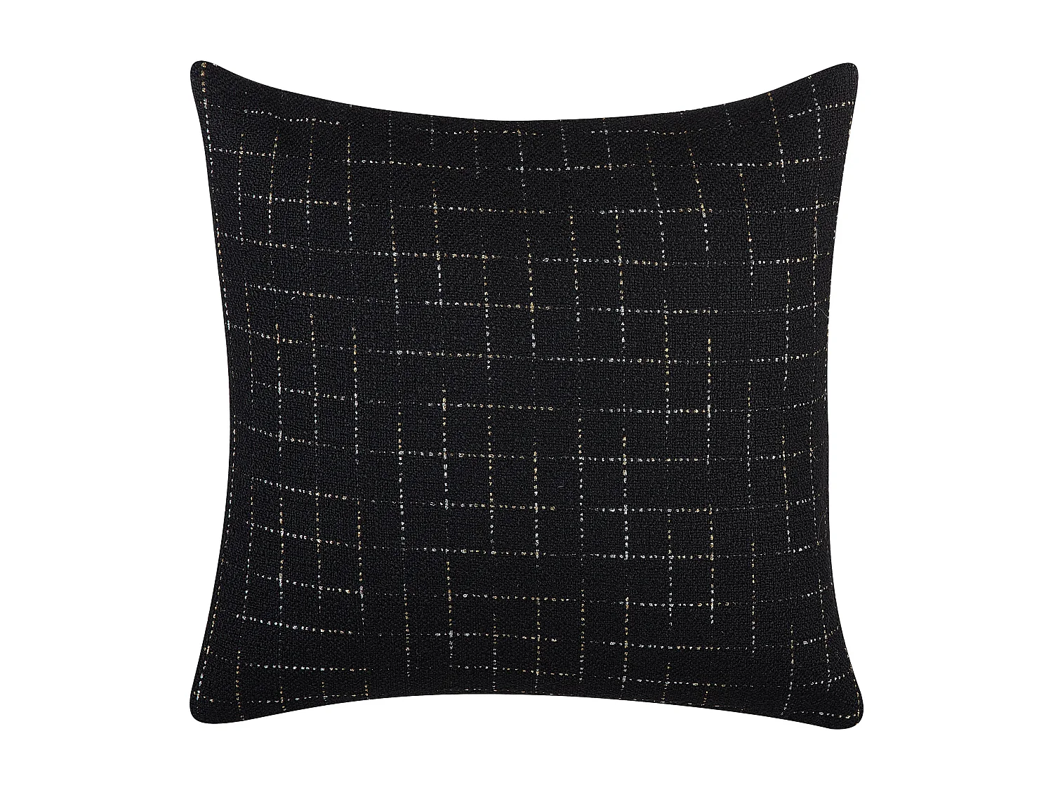Lot de 2 coussins décoratifs BELLFLOWER 45 x 45 cm Noir Motif géométrique