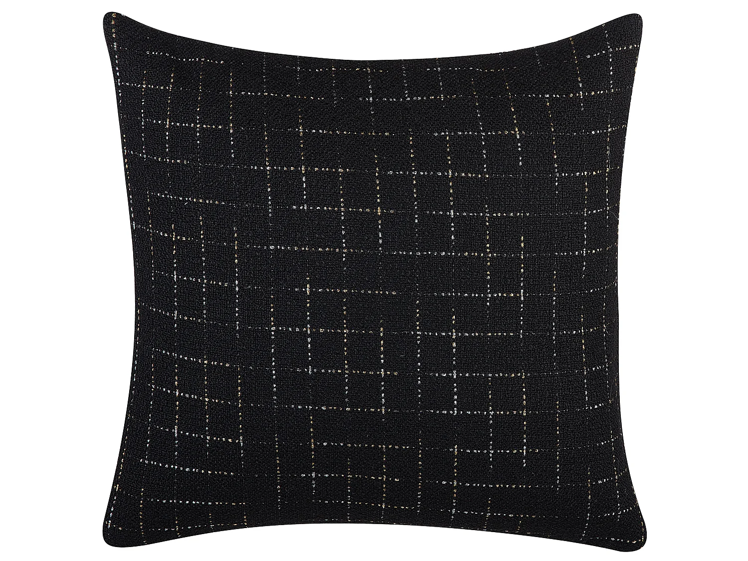 Lot de 2 coussins décoratifs BELLFLOWER 45 x 45 cm Noir Motif géométrique