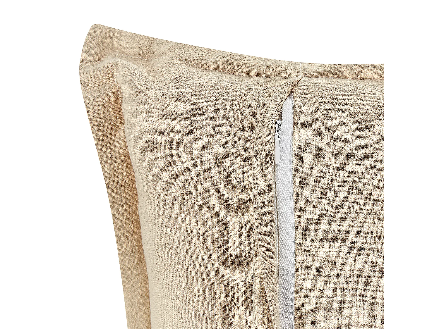 Lot de 2 coussins décoratifs GUZMANIA 45 x 45 cm Beige Unicolore