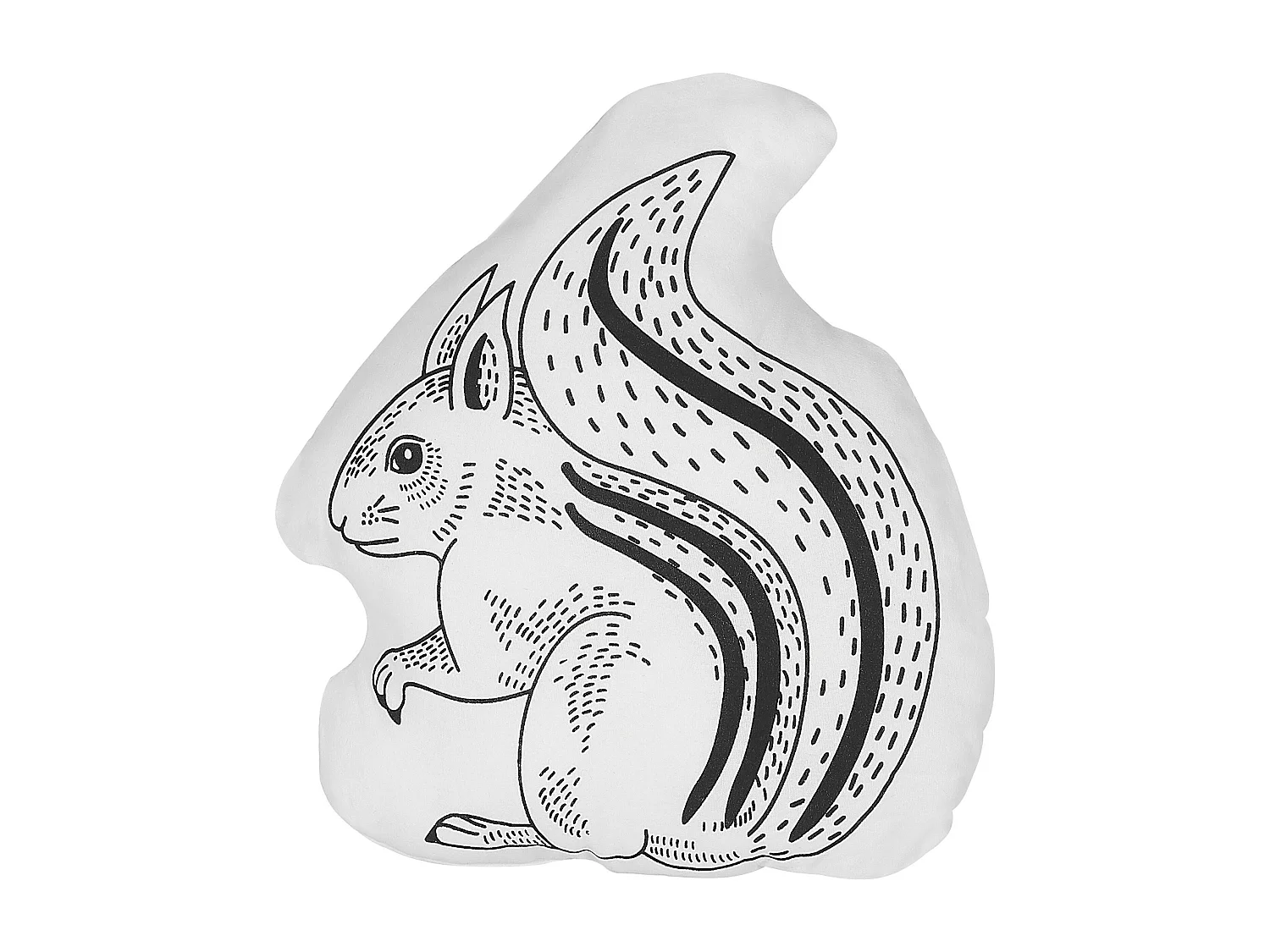 Sierkussen voor kinderen set van 2 zwart/wit 42 x 48 cm KOLKATA