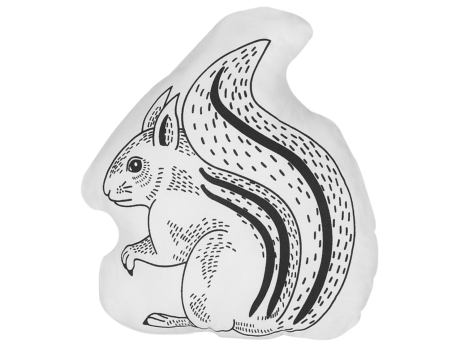 Set of 2 Decorative Cushions KOLKATA Cotton 42 x 48 cm White Squirrel